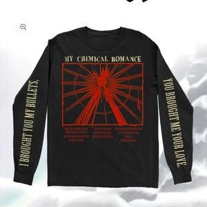 My Chemical Romance Bullets Track Longsleeve T-Shirt NWT